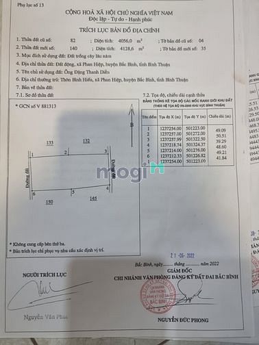 Hình ảnh Bán đất 4128m2,2MT,sổ đỏ ,PhanHiệp, BắcBình, B.Thuận