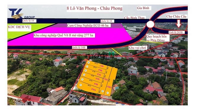 Hình ảnh Bán đất quế võ đất ven khu công nghiệp mà giá chỉ tư 9tr/m2 điểm sinh