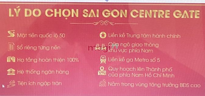 Hình ảnh Còn 6 Lô Cuối Cùng Của Dự Án Sài Gòn Centre Gate Giá Rẻ 10 m2