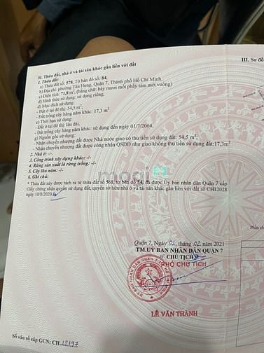 Hình ảnh Bán Lô Đất Him Lam Kinh Tẻ , Phường Tân Hưng Quận 7