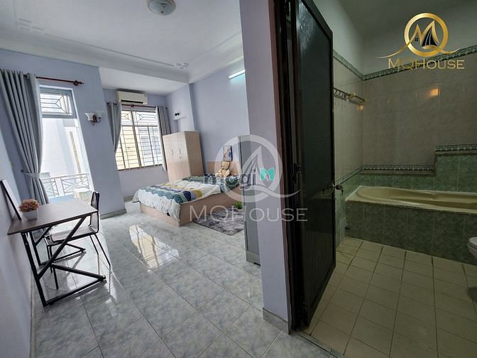 Hình ảnh Căn Hộ Ban Công Khu Sân Bay Đủ Nội Thất