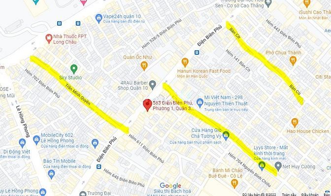 Hình ảnh Mặt Tiền 583 Điện Biên Phủ, p1, Quận 3