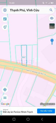 Hình ảnh Đất dự án vị trí đẹp, Trung tâm Thạnh Phú-Vĩnh Cửu, gần chợ