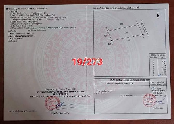 Hình ảnh Bán lô đất  sổ riêng thổ cư 100%