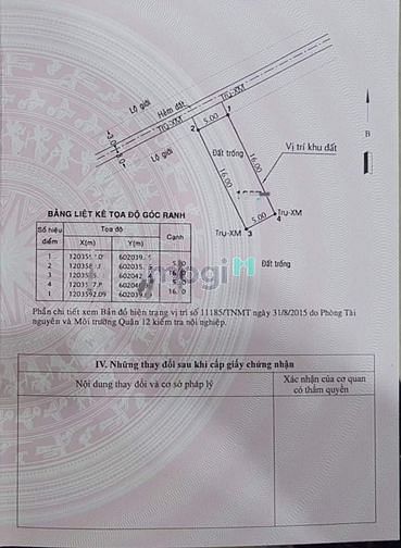 Hình ảnh Đất 80m2 ngang 5m hẻm xe tải TL41 Thạnh Lộc Quận 12 chỉ 4 tỷ 1TL