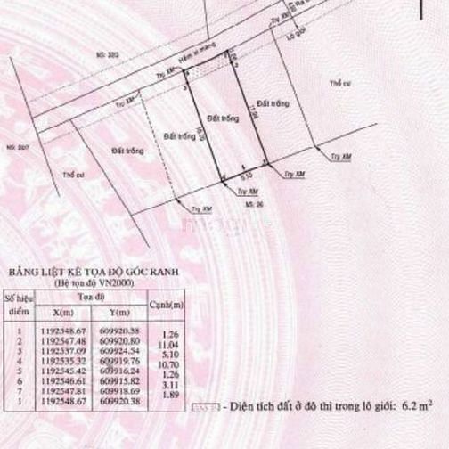 Hình ảnh Bán thổ cư hẻm 1/ đường Trịnh Khắc Lập, Thạnh Mỹ Lợi 61m2, ngang 5,1m