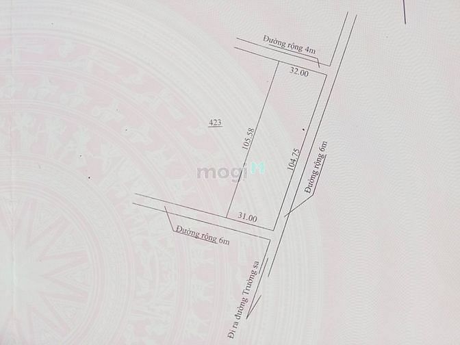 Hình ảnh Bán Đất Xã Diên Phú (105X31) 3 MẶT TIỀN