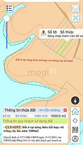 Hình ảnh Đất thổ vườn view sát hồ Trị An, đường trên sổ - Bán gấp 880tr