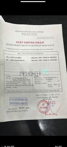 Hình ảnh Bán 3 lô đất MT 111 Quốc Lộ 13,P26,BThạnh(10x28m)Gía 38 tỷ TL