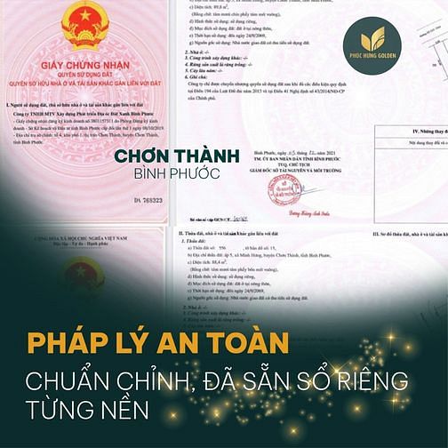 Hình ảnh dự án phúc hưng chơn thành giá chưa đến 1 tỷ 5