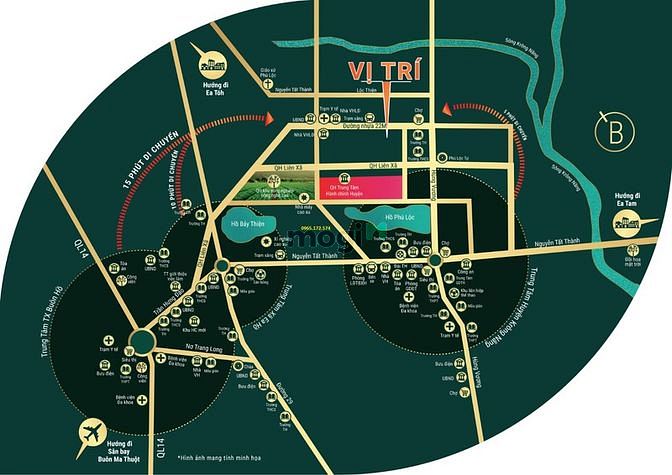 Hình ảnh Kdc Phú Lộc Đăk Lăk có sổ 900tr ck 6%, tặng 2 chỉ vàng
