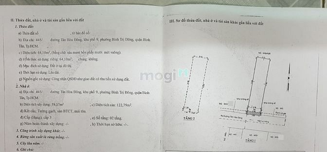Hình ảnh Bán nhà hẻm 445 Tân Hòa Đông, P. Bình Trị Đông, 4x16m