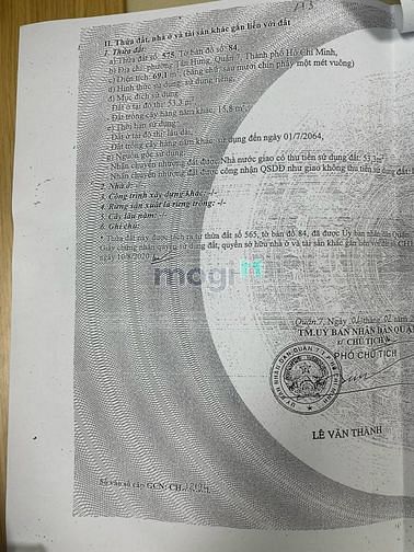 Hình ảnh Bán đất nền Phân Lô Việt Phú An , khu Him lam Kênh tẻ Q 7 giá 8,5tỷ