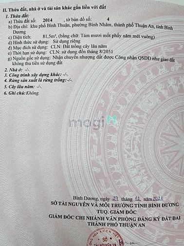 Hình ảnh - đất bán phường bình nhâm - sổ riêng