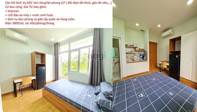 Hình ảnh Cho thuê CHDV khu dân cư Ven Sông, Tân Hưng Quận 7.
