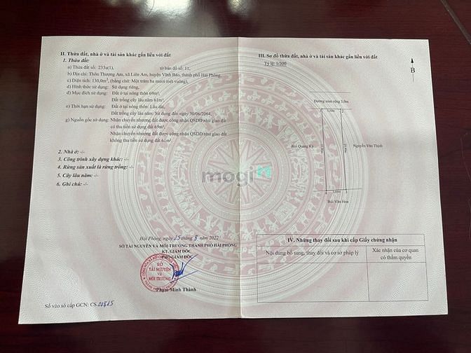 Hình ảnh Bán lô đất tại Thượng Am , Liên Am , Vĩnh Bảo