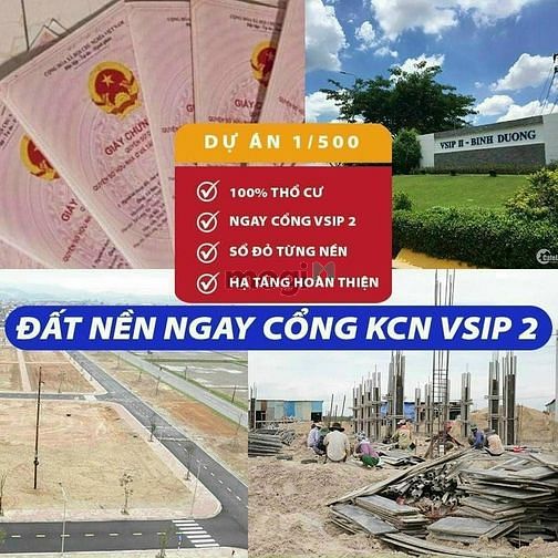 Hình ảnh Chỉ cần trả trước 520 triệu là có ngay 1 lô đất Vsip 2