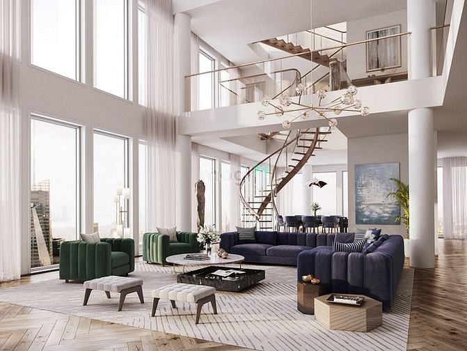 Hình ảnh Bán Penthouse Midtown, Phú Mỹ Hưng, tòa The Peak, Dt 265m2, view sông.