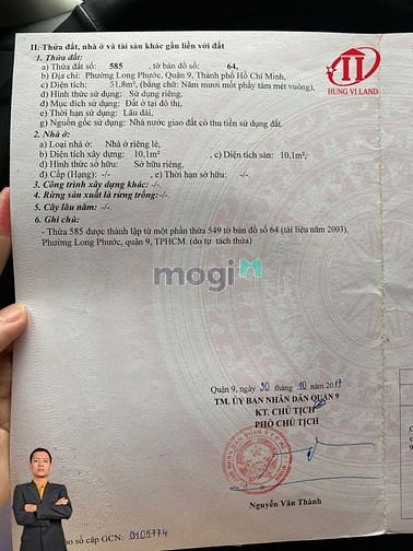 Hình ảnh BDS HÙNG VĨ LAND [NC] Lô góc 2MT Long Phước chỉ 2.1 tỷ Xây tự do 22/10