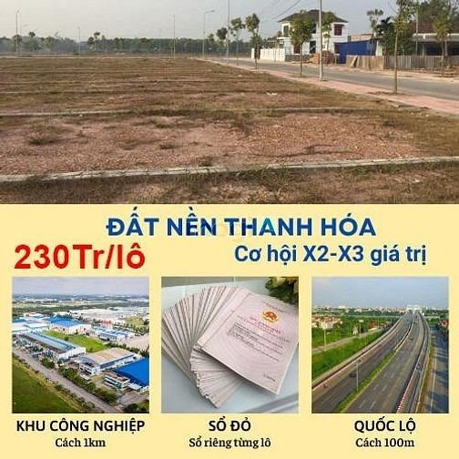 Hình ảnh Đất nền thanh hoá chỉ từ 150triệu. 
đất nền phú thọ chỉ từ 300triệu.