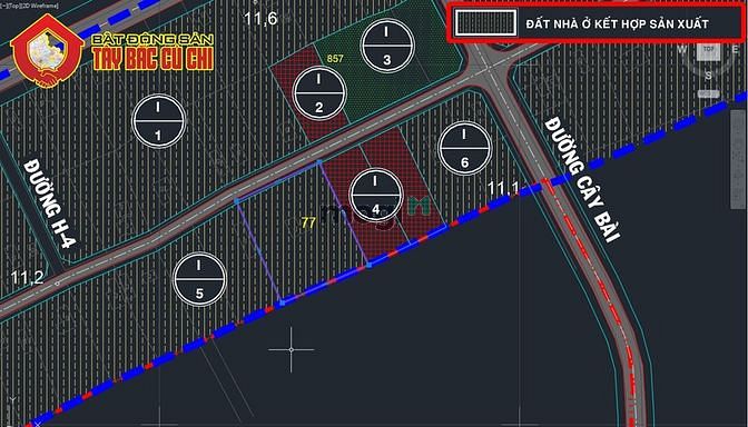 Hình ảnh Bán đất đường 436 - 3247m2 - 50x63 - 1333m2 thổ cư - xã Phú Hòa Đông
