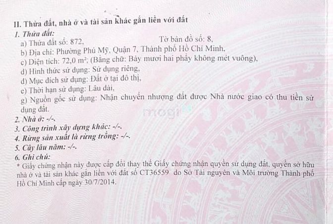 Hình ảnh Bán lô đất 72m2 khu công ích q4 phường phú mỹ quận 7