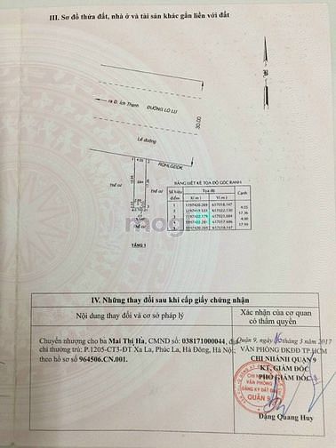 Hình ảnh Bán Lô Đất Mặt Tiền Đường Lò Lu. P. Trường Thạnh. Tp. Thủ Đức