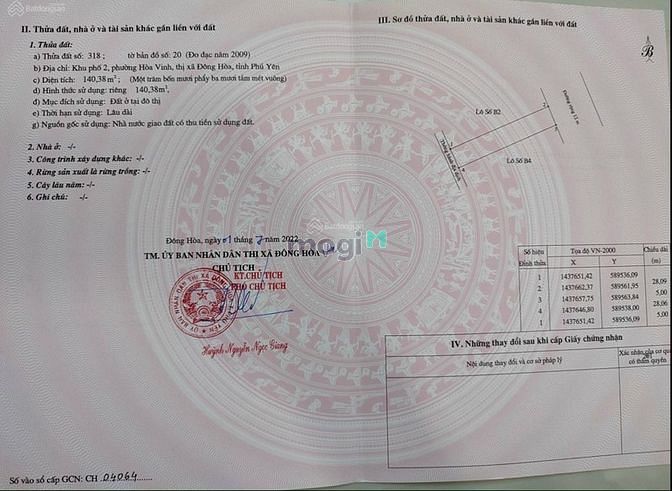 Hình ảnh Bán đất trung tâm TX Đông Hòa, kề KDC, Sân bay, Quốc lộ 1A và QL 29