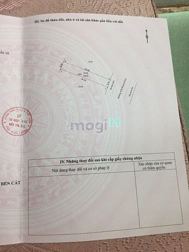 Hình ảnh cần tiền nay tôi cần bán gấp miếng đất ở thới hòa bến cát bd 150m2