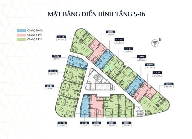 Hình ảnh Chung cư Vina2 Panorama bên sông Hà Thanh 840 triệu căn