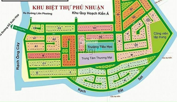 Hình ảnh Bán đất biệt thự khu dân cư phú nhuận, phước long b, 340m2 giá 27ty3