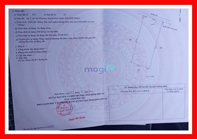 Hình ảnh Bán đất An Khương, Hớn Quản, dt 42x49, giá 1,2tỷ,