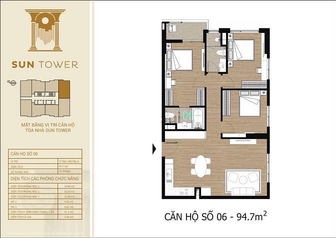 Hình ảnh Chính chủ cần bán 3PN 94m2, tầng cao view Hồ Tây cực đẹp