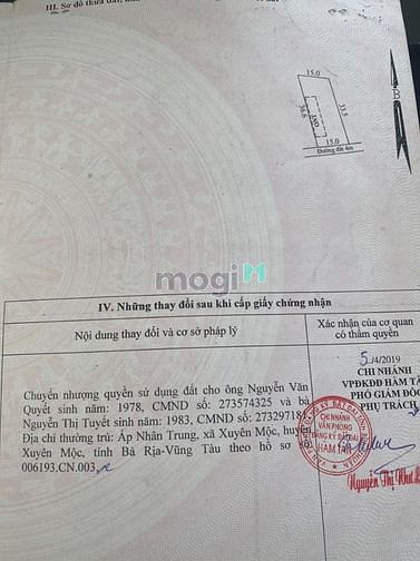 Hình ảnh Đất sát biển Hồ Lân Tân Thắng MT số 18 giá 7 tỷ 500 tr
