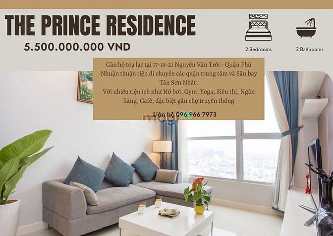 Hình ảnh Mb6623 nạp rút nhanh chóng 2PN-71m2 The Prince - Phú Nhuận