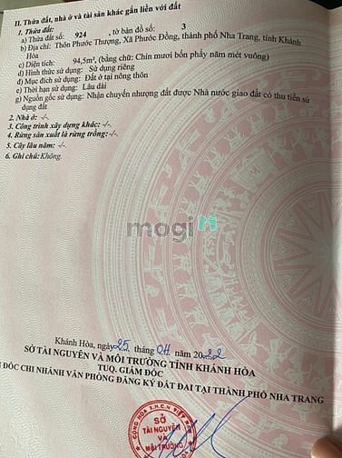 Hình ảnh Đất thổ cư xã Phước Đồng Nha Trang Khánh Hòa. Giá tốt nhất khu vực.