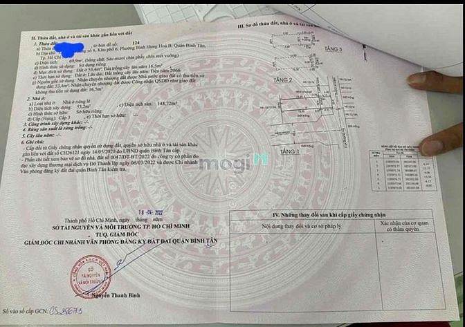 Hình ảnh Bán nhà hẻm xe hơi 4m Đương số 6 P.BHH B Bình Tân
