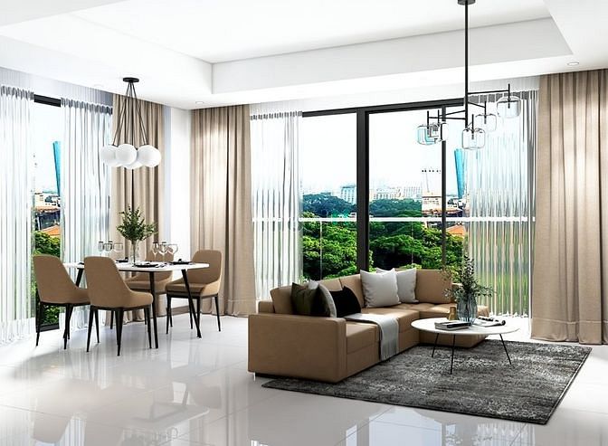 Hình ảnh Cho thuê MIDTOWN 2PN 2WC nhà đẹp tone sang giá 27 triệu