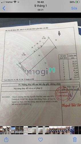 Hình ảnh Đất nền Phước Thái- Long Thành  7 tỷ chính chủ công chứng liền