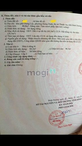 Hình ảnh + Nhà bán hưng định gần chợ chòm sao