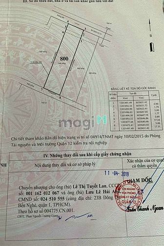 Hình ảnh Đất Đường An Phú Đông 25 Quận 12 5x20 Giá 3 tỷ 6