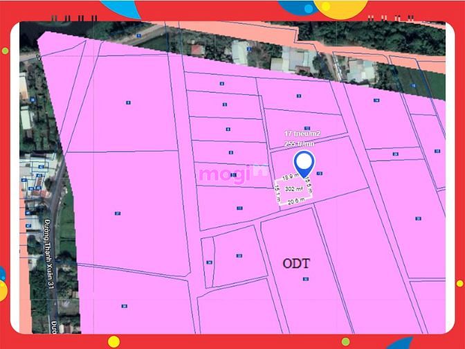 Hình ảnh Q12. 18 triệu/m2, 300m2, đất ngang 21M, gần UBND P-Thạnh Xuân.