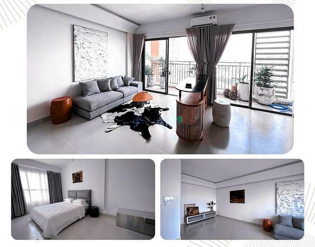 Hình ảnh Cho thuê 1PN siêu rộng 76m2 Sun Avenue Quận 2, phong cách resort