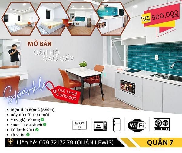 Hình ảnh Mb6623 nạp rút nhanh chóng studio_30m2, đủ nội thất mới, cửa sổ_smart tv, giao nhà ngay Q7
