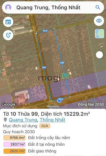 Hình ảnh Bân đất 3 mặt tiền Quang trung thống nhất Đồng Nai