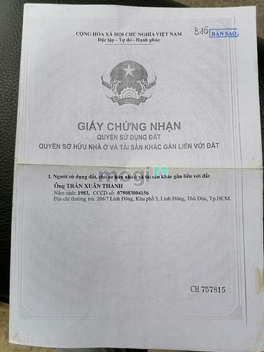 Hình ảnh Sang nhanh lô đất cho khách thiện chí