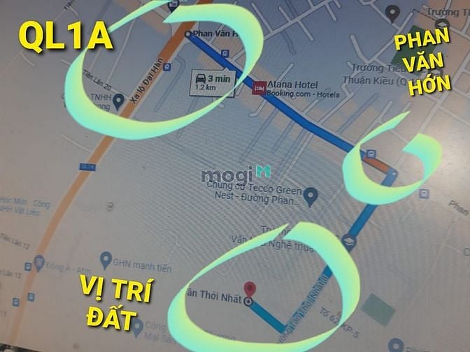 Hình ảnh ( CỰC SỐC )Trên10TR/M2 ĐẤT mặt tiền Phan Văn Hớn Tân Thới Nhất Quận 12