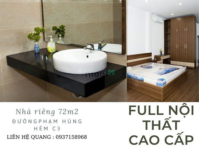 Hình ảnh Cho thuê nhà mới 4x18m full nội thất hẻm xe hơi, khu yên tĩnh