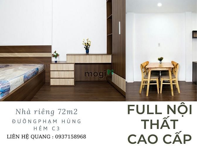 Hình ảnh Cho thuê nhà mới 4x18m full nội thất hẻm xe hơi, khu yên tĩnh