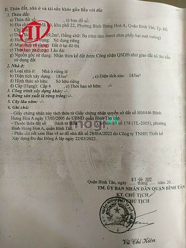 Hình ảnh BDS Hùng Vĩ Land [NC]  33 TỈ MTKD Mã Lò 389 m² chốt 23/11/2022